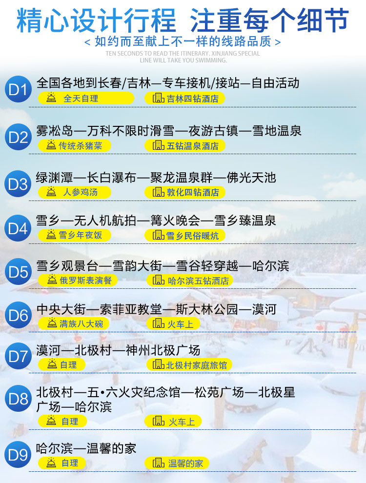 東北專列游十二日游價錢詳解，東北十二日游專列游價格詳解
